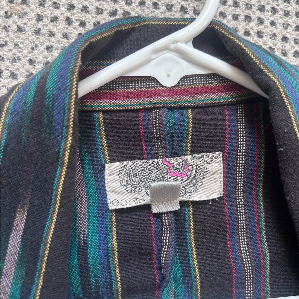 Ecote Native Pattern Open-Front Blazer - Picture 2 of 4